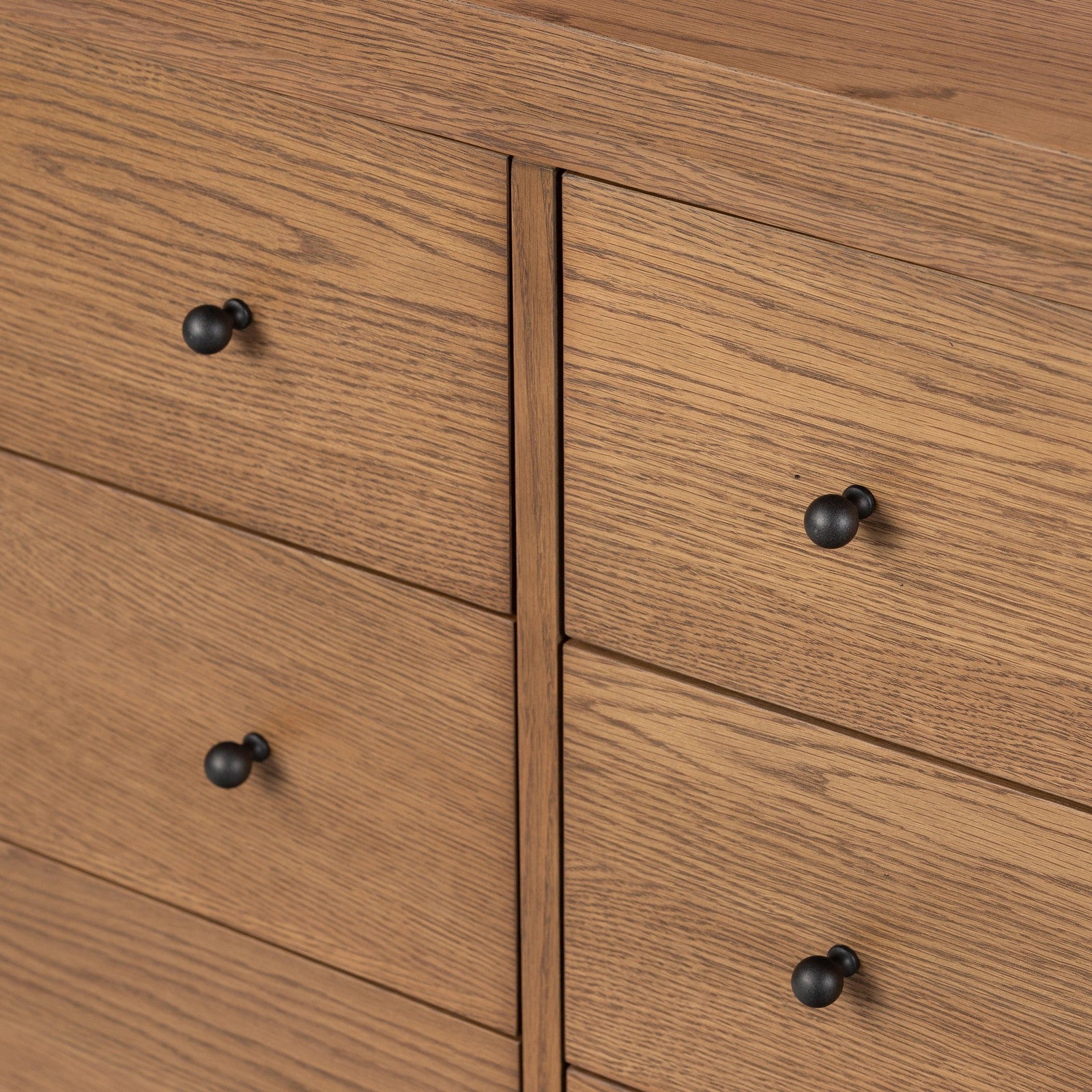 Roark 6 Drawer Dresser-Amber Oak Veneer