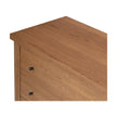 Roark 6 Drawer Dresser-Amber Oak Veneer