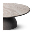 Corbett Large Coffee Table-Crm Taupe Mrb