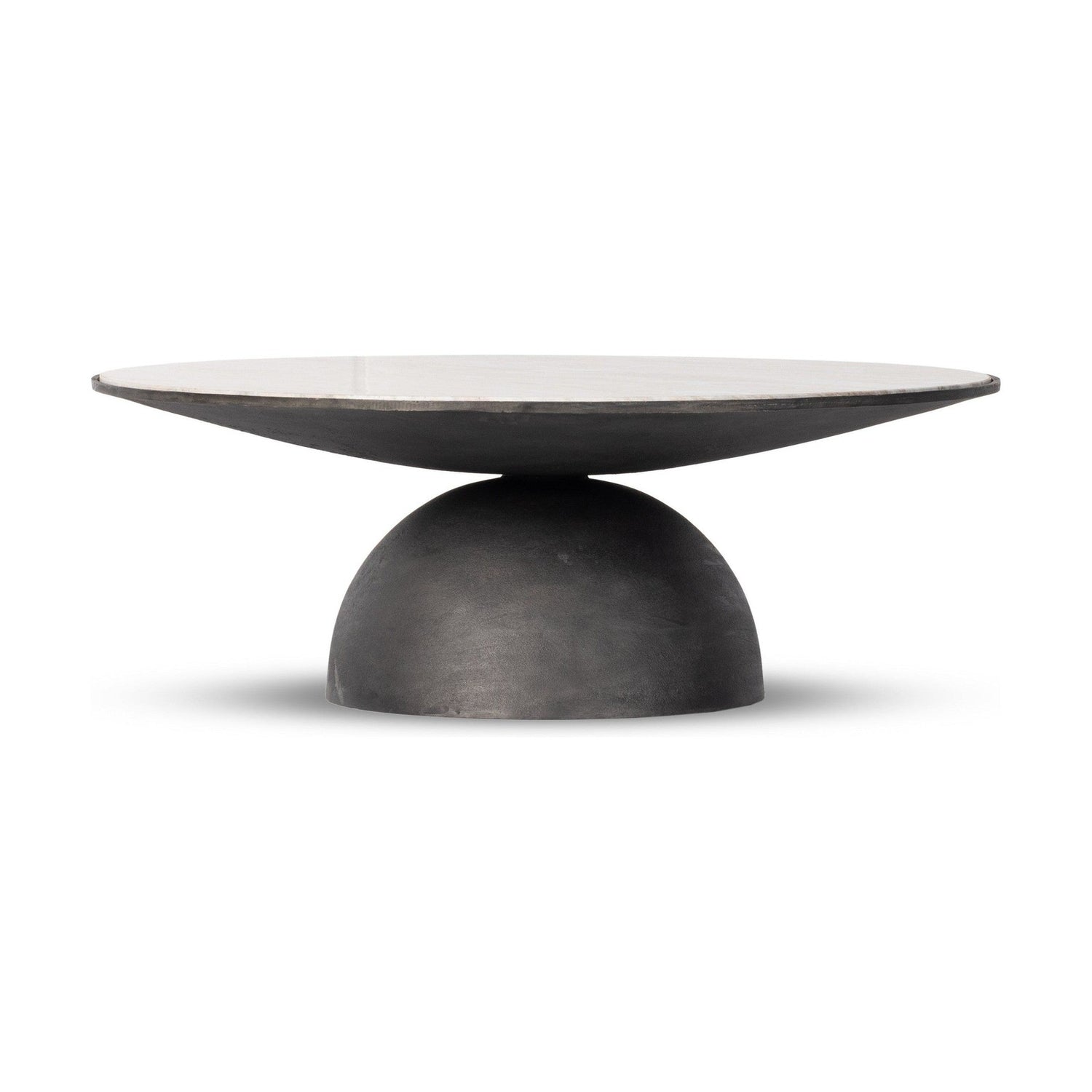 Corbett Large Coffee Table-Crm Taupe Mrb