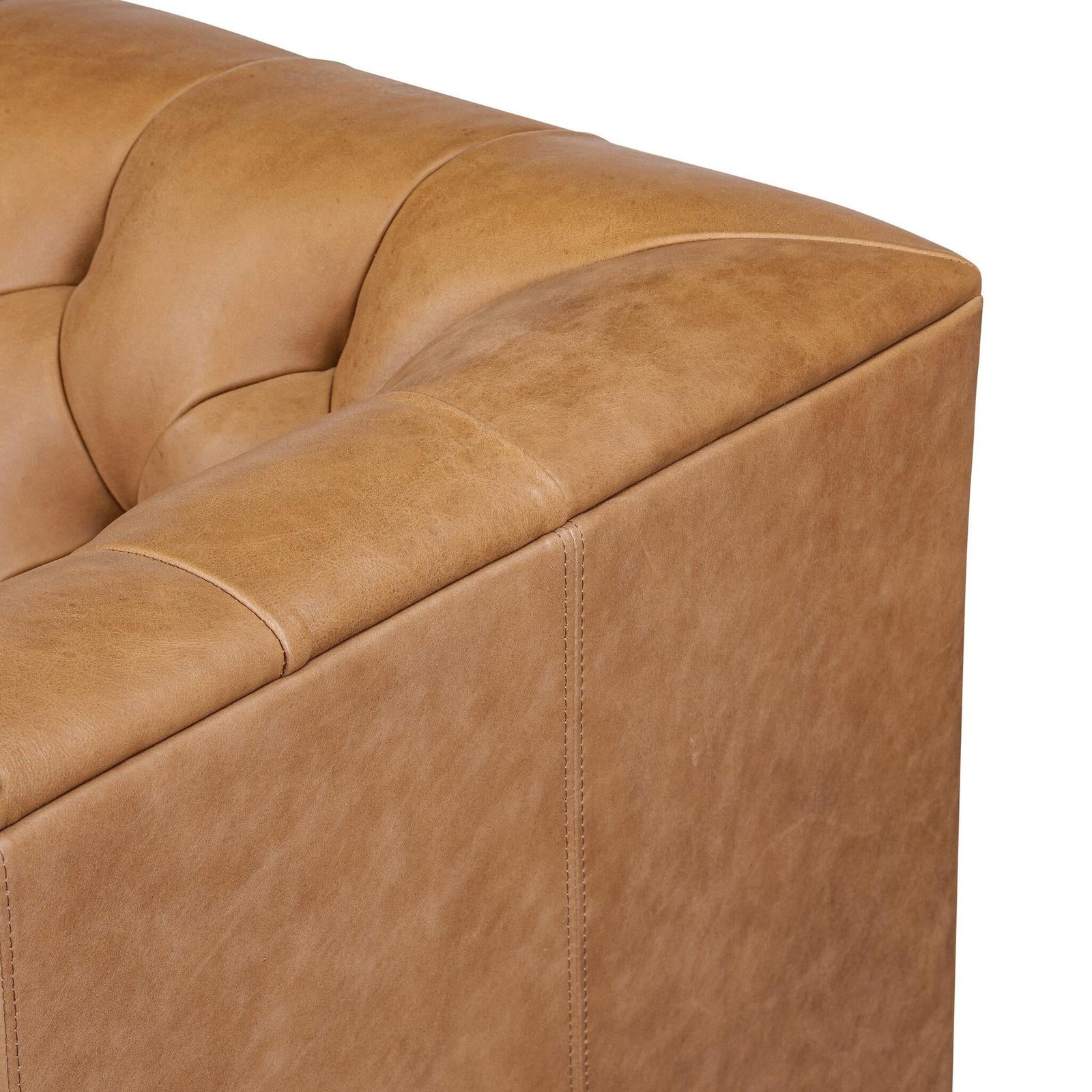Four Hands Thurston Cascara Cognac Rounded Leg Chair
