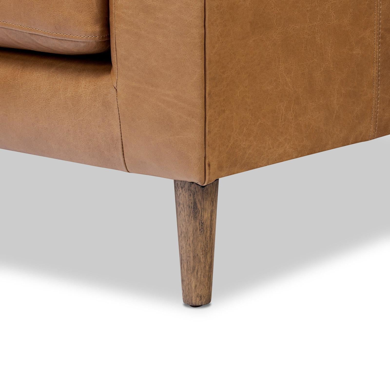 Four Hands Thurston Cascara Cognac Rounded Leg Chair