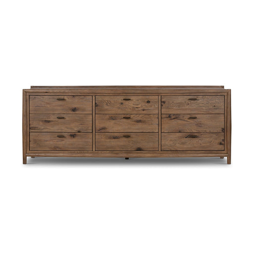 Glenview 9 Drawer Dresser-Weathered Oak