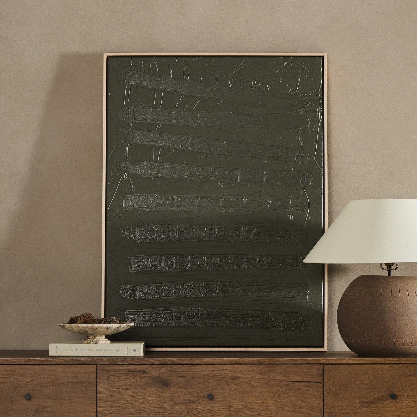 Free Form Lines I Olive By The Holly Collective