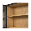 Four Hands Millie Panel and Glass Door Double Cabinet