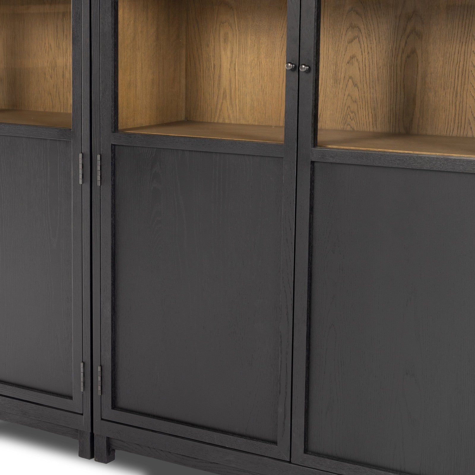 Four Hands Millie Panel and Glass Door Double Cabinet
