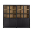 Four Hands Millie Panel and Glass Door Double Cabinet