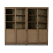 Four Hands Millie Panel and Glass Door Double Cabinet
