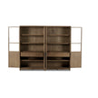 Four Hands Millie Panel and Glass Door Double Cabinet