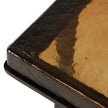 Giselle End Table-Amber Cast Glass