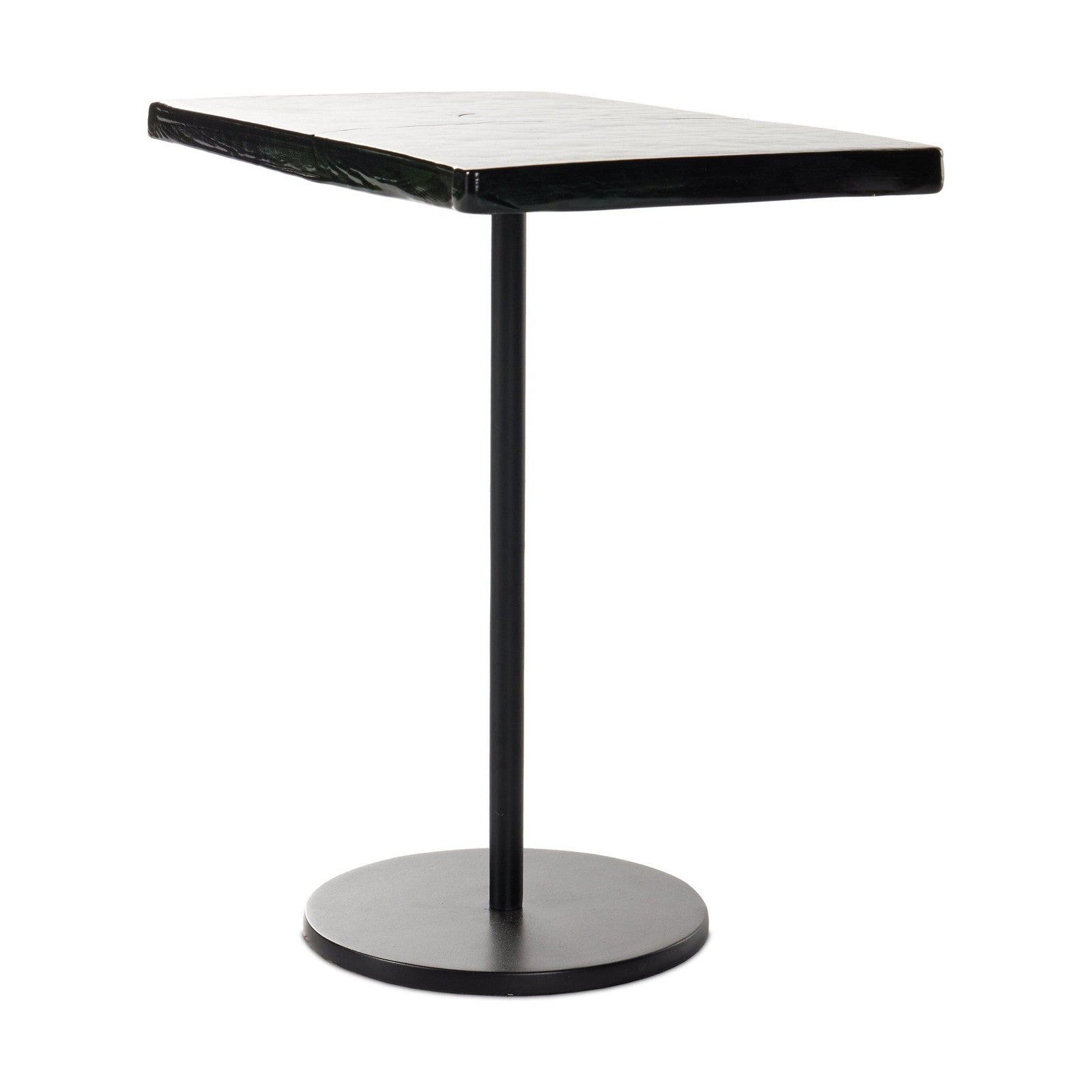 Zevon End Table-Moss Cast Glass