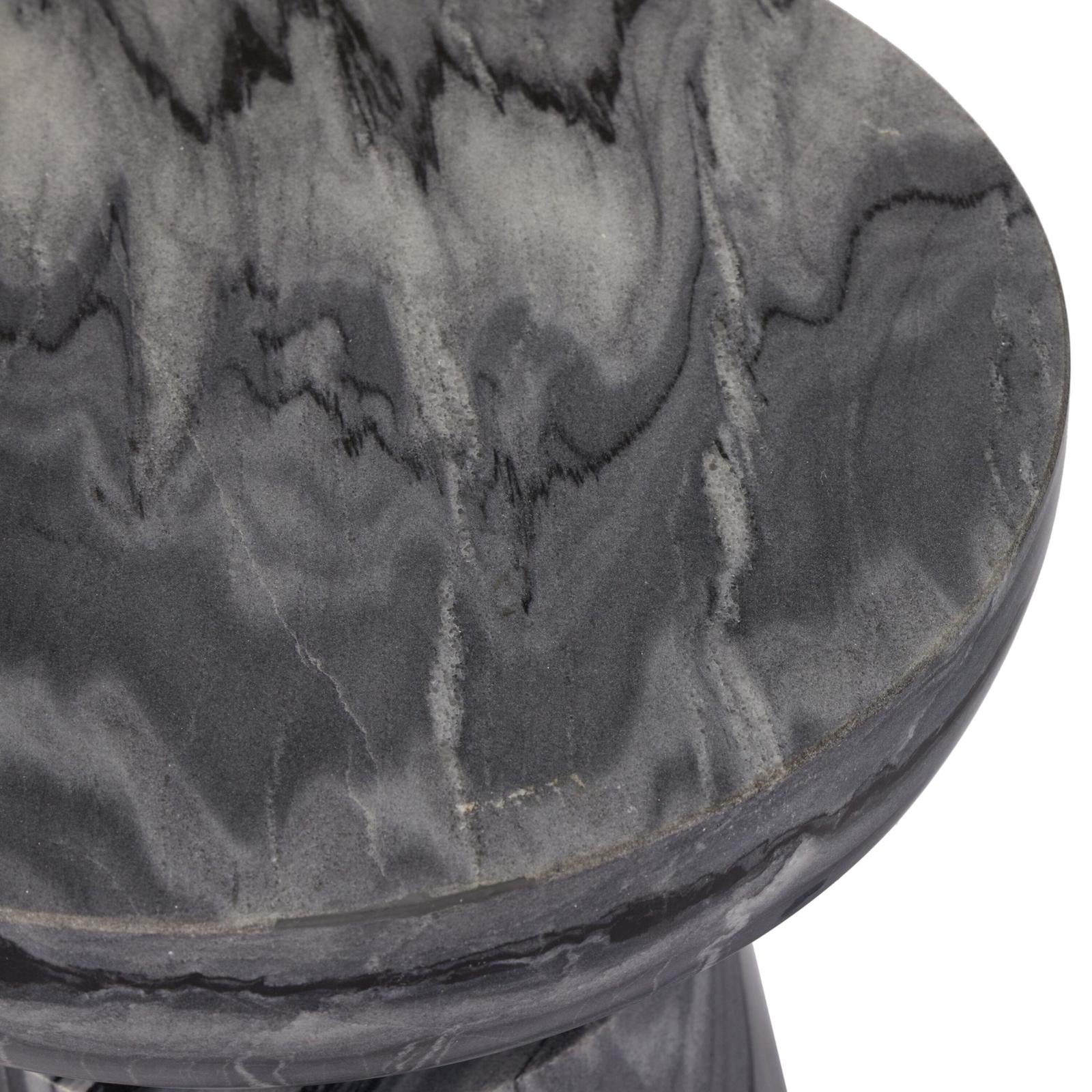 Rowe End Table-Ebony Marble
