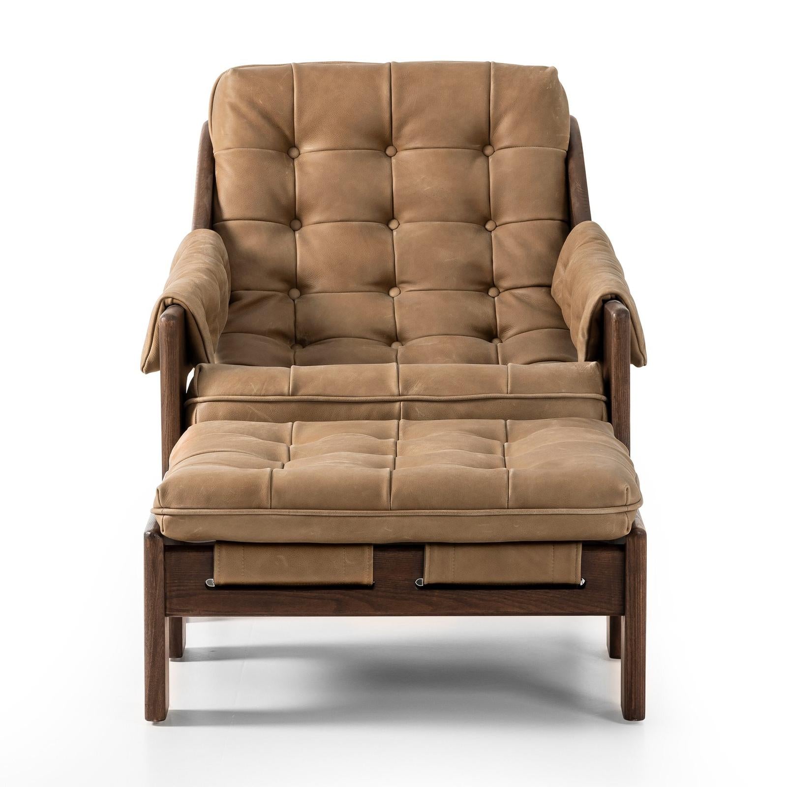 Halston Chair with Ottoman