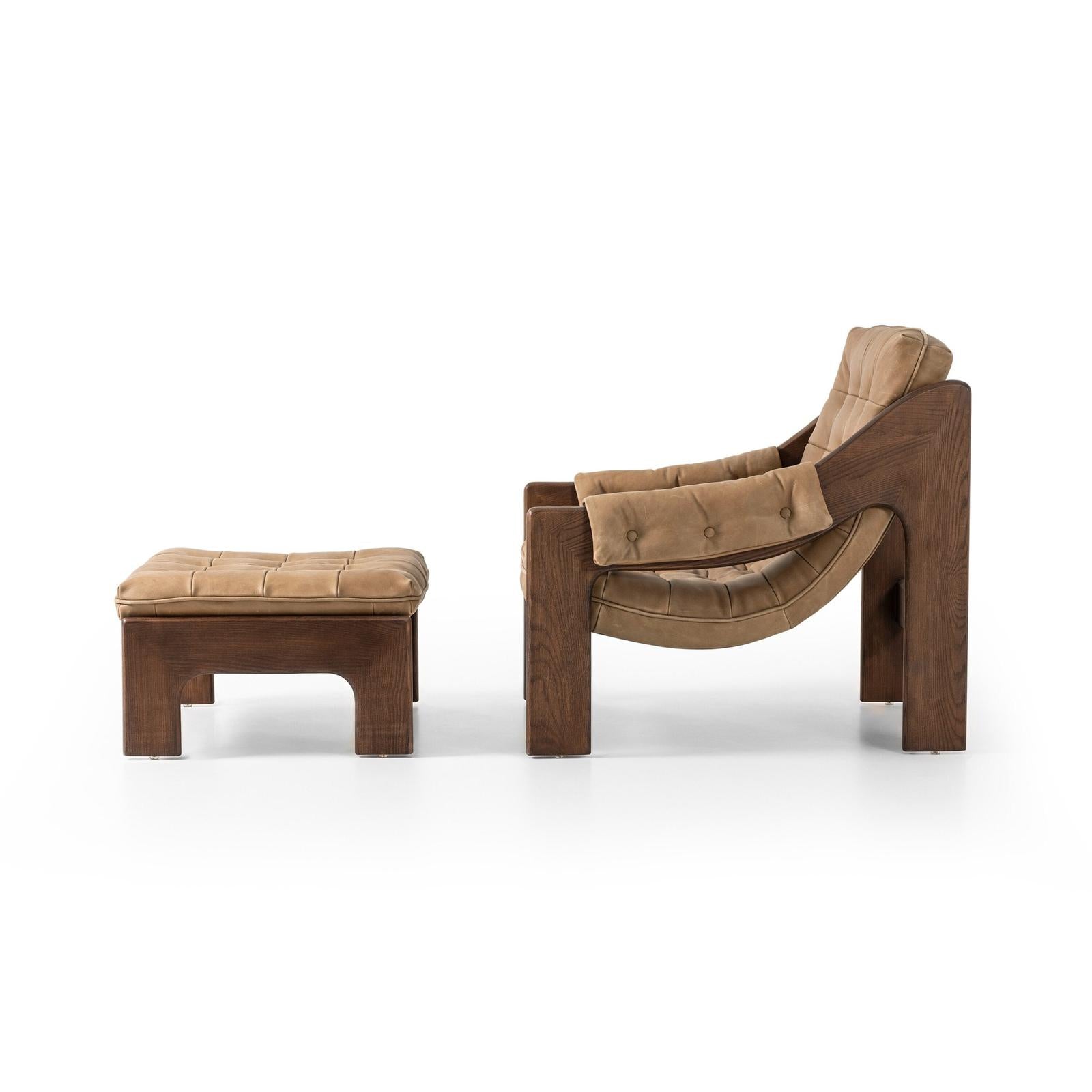 Halston Chair with Ottoman