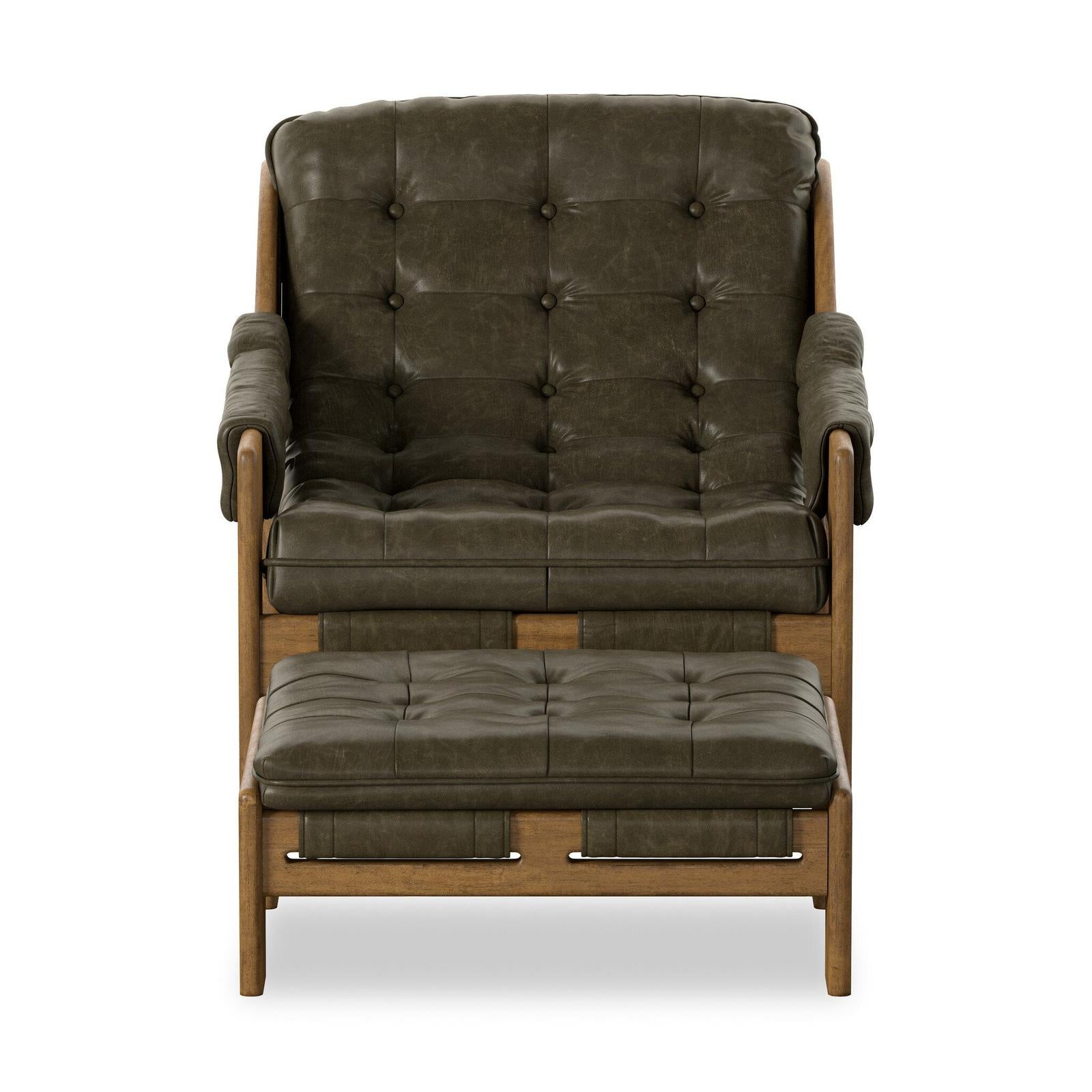 Halston Chair With Ottoman