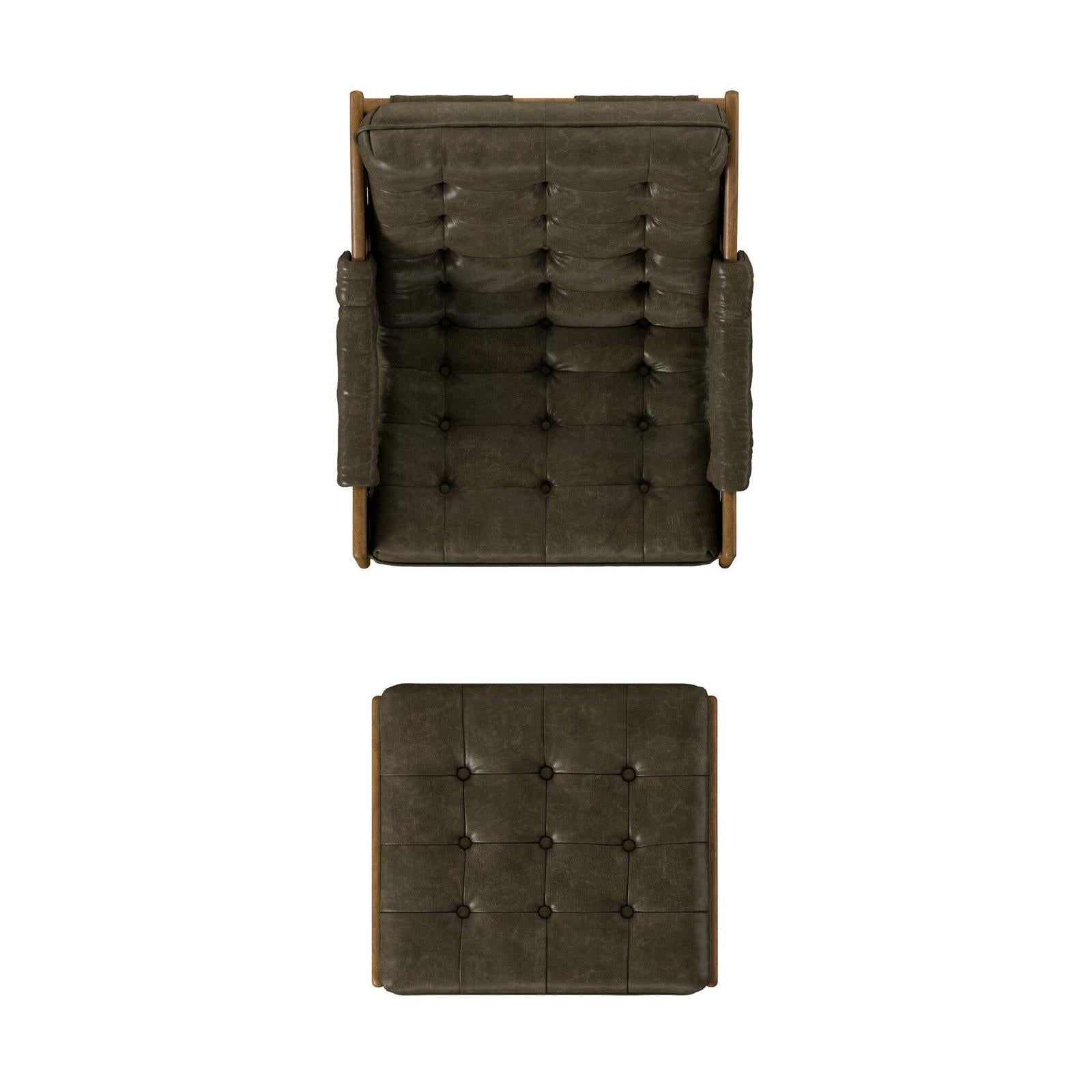 Halston Chair With Ottoman