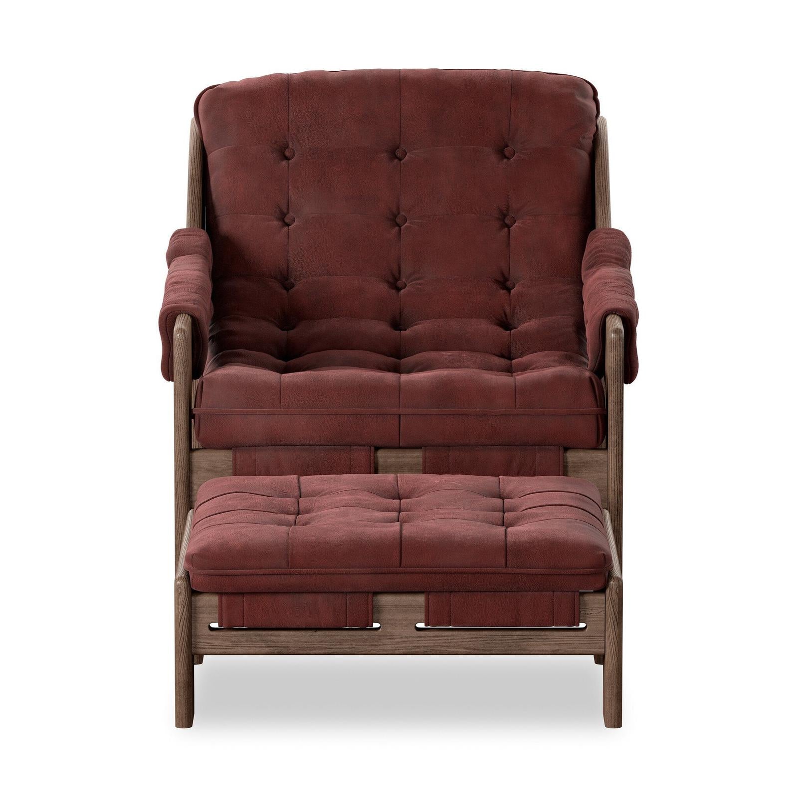 Halston Chair With Ottoman