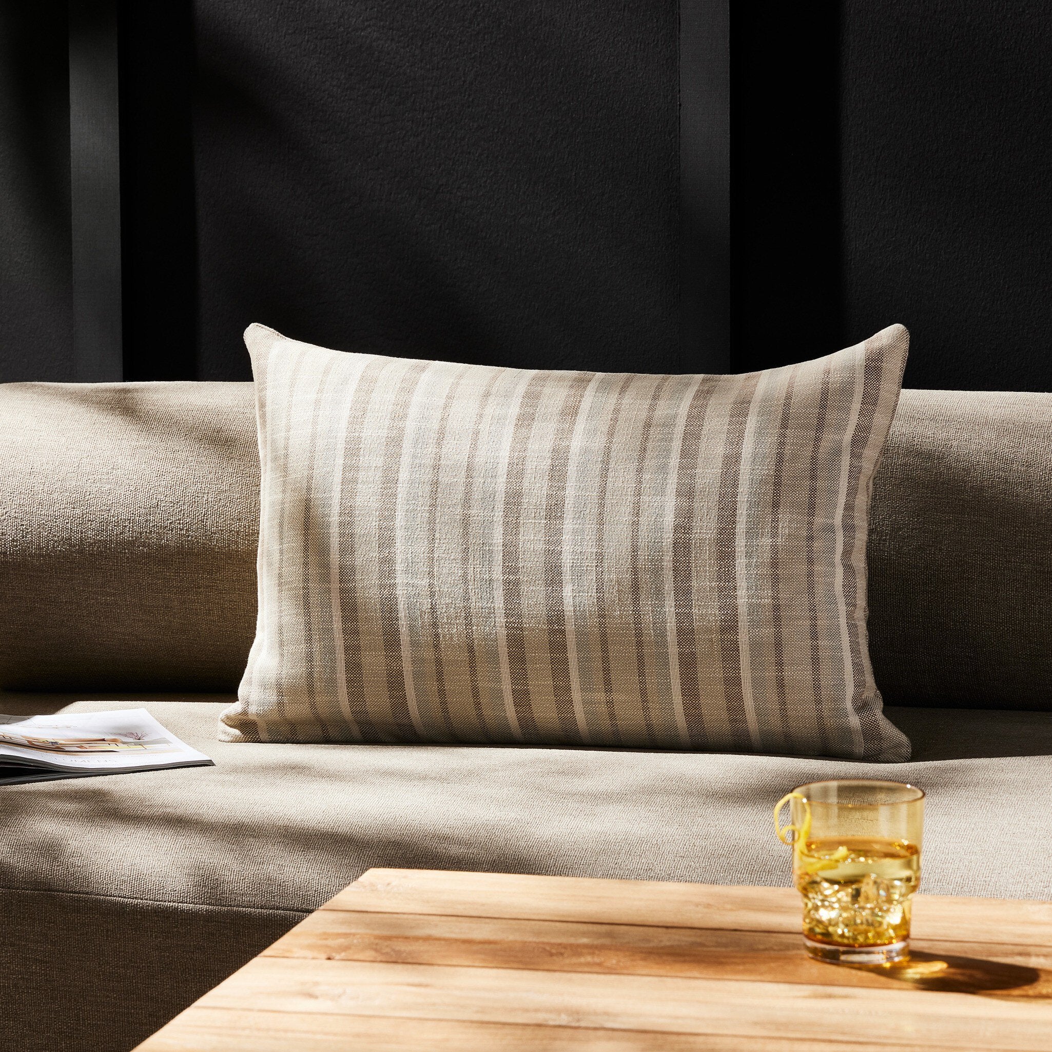 Four Hands Adobe Stripe Outdoor Pillow