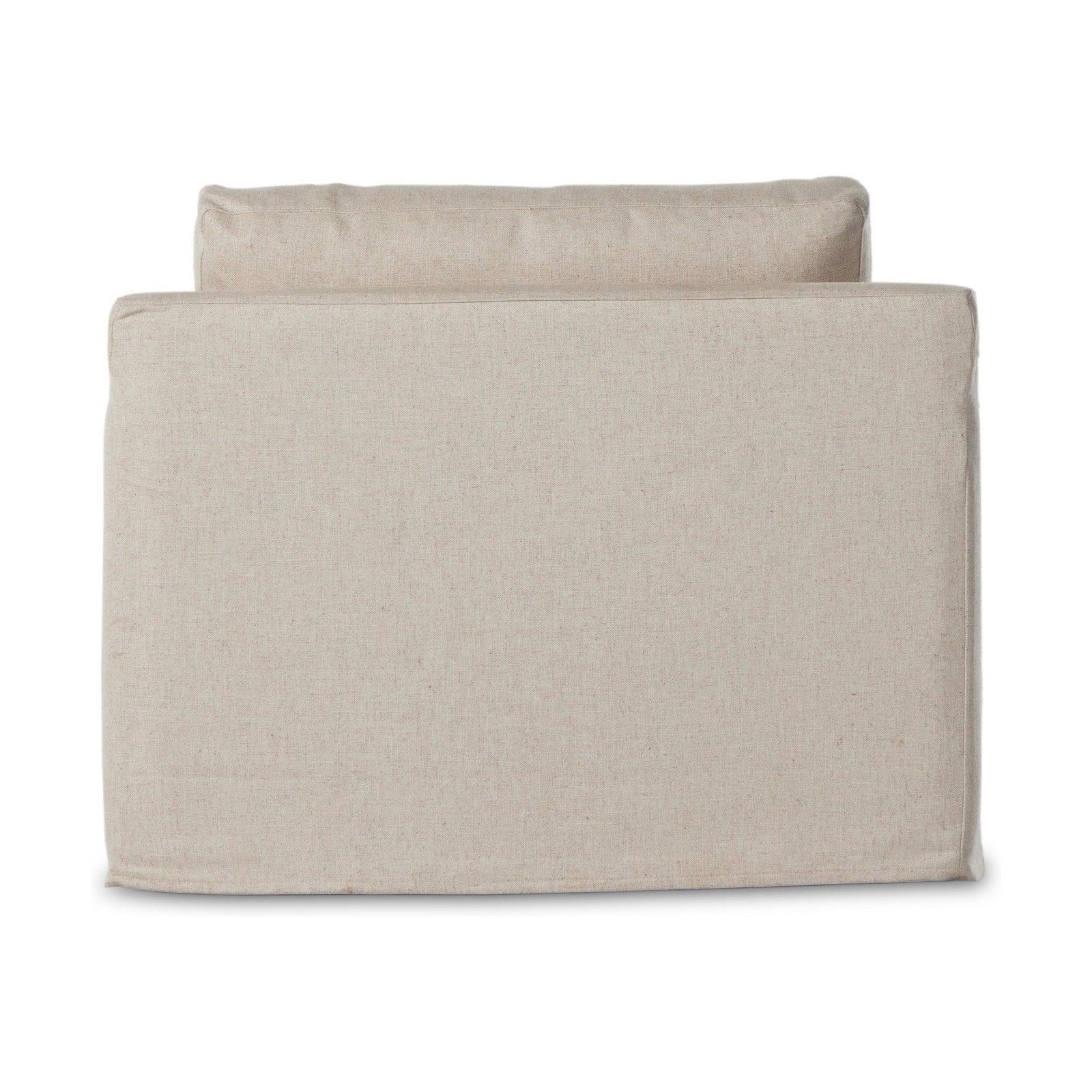 Hampton Slipcover Swivel Chair-Creme