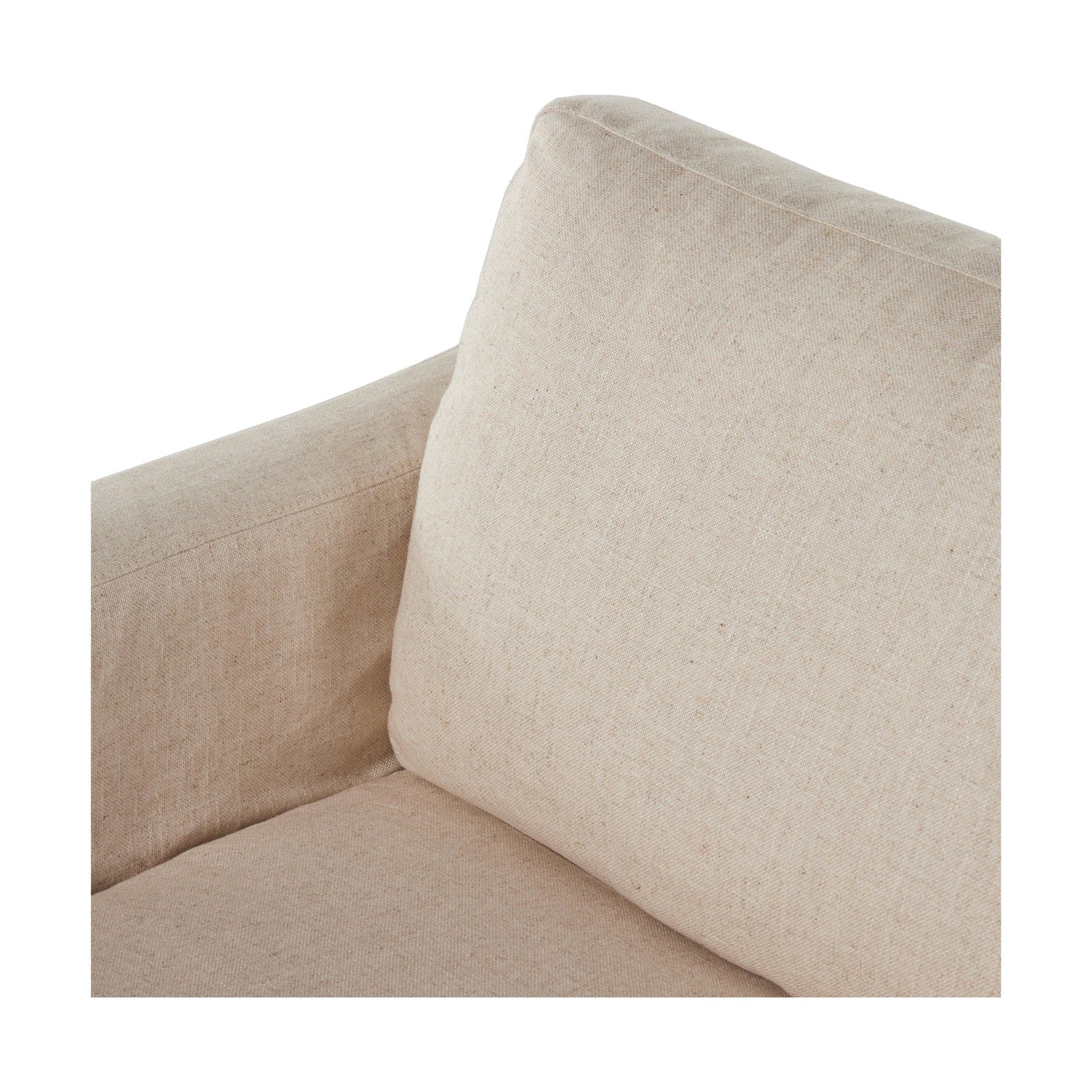 Hampton Slipcover Swivel Chair-Creme