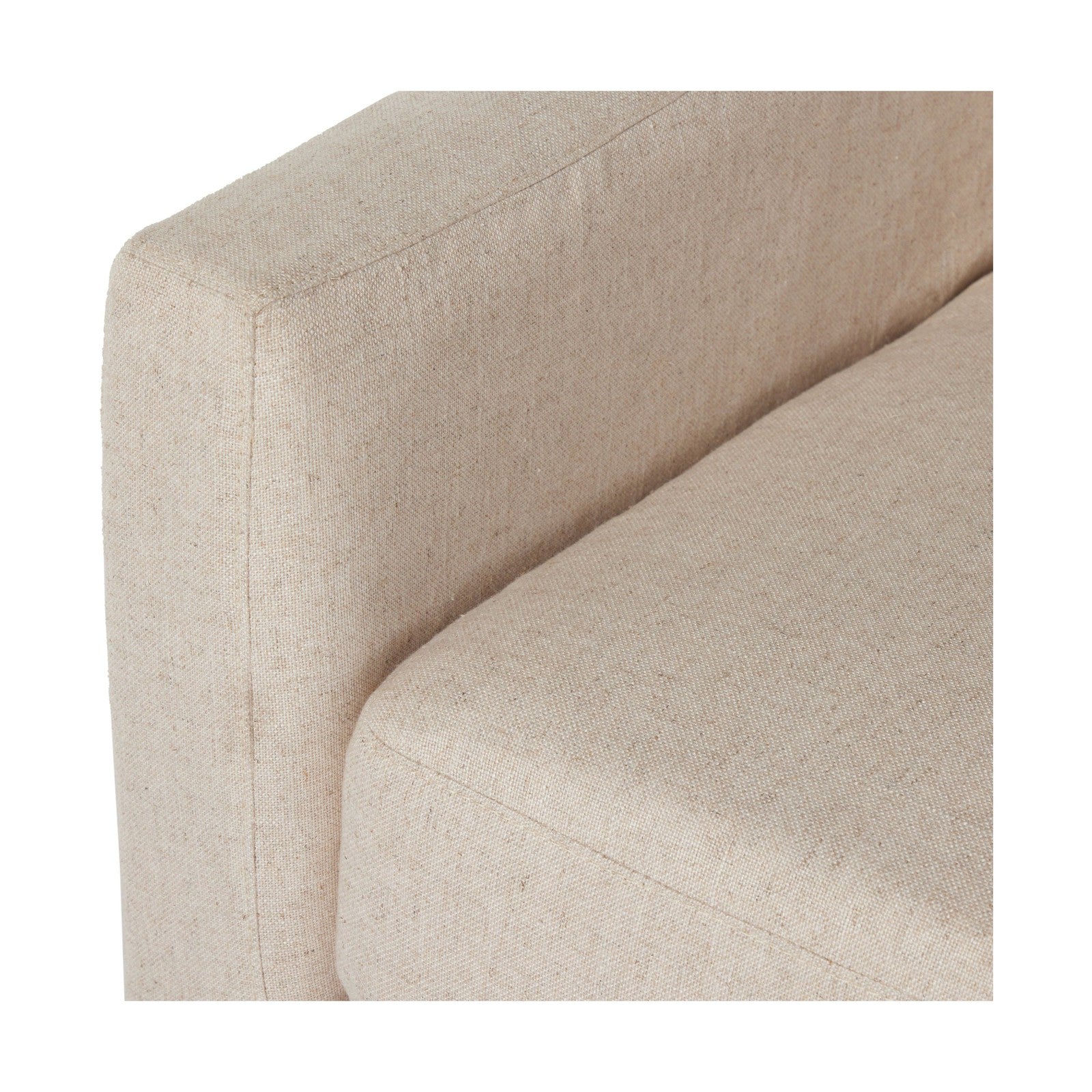 Hampton Slipcover Swivel Chair-Creme