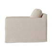 Hampton Slipcover Swivel Chair-Creme