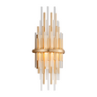 Corbett Theory 2 Light Gold Leaf/Silver Leaf Wall Sconce Wall Light Clearance