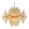 Corbett Theory 2 Light Gold Leaf/Stainless Steel Chandelier Ceiling Light Clearance