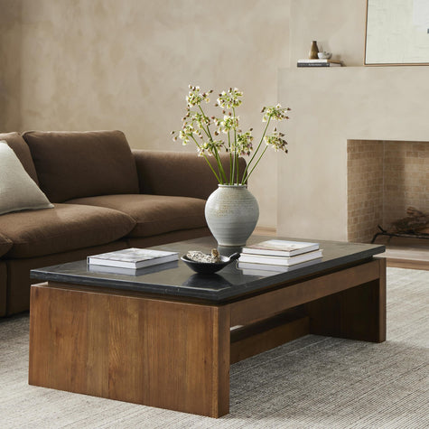 Kenneth Coffee Table-Polished Black