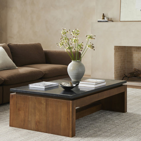 Kenneth Coffee Table-Polished Black