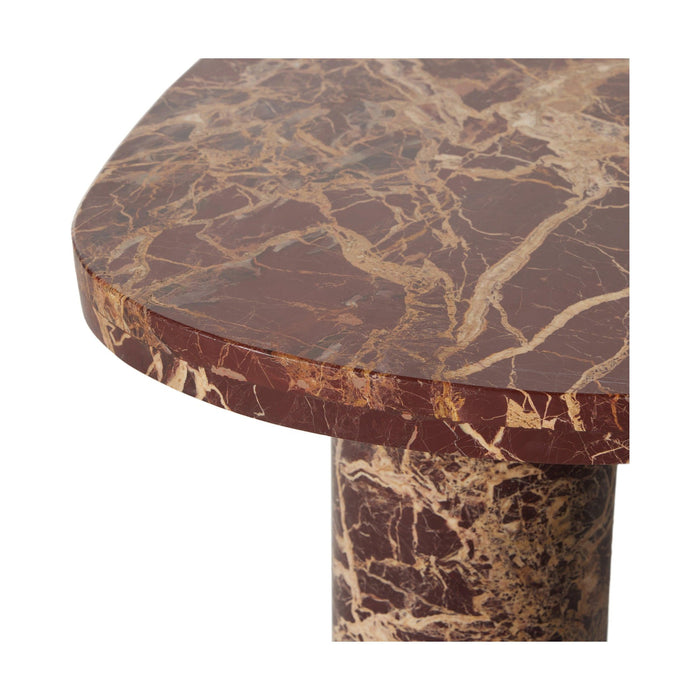 Zion Coffee Table Set-Merlot Marble