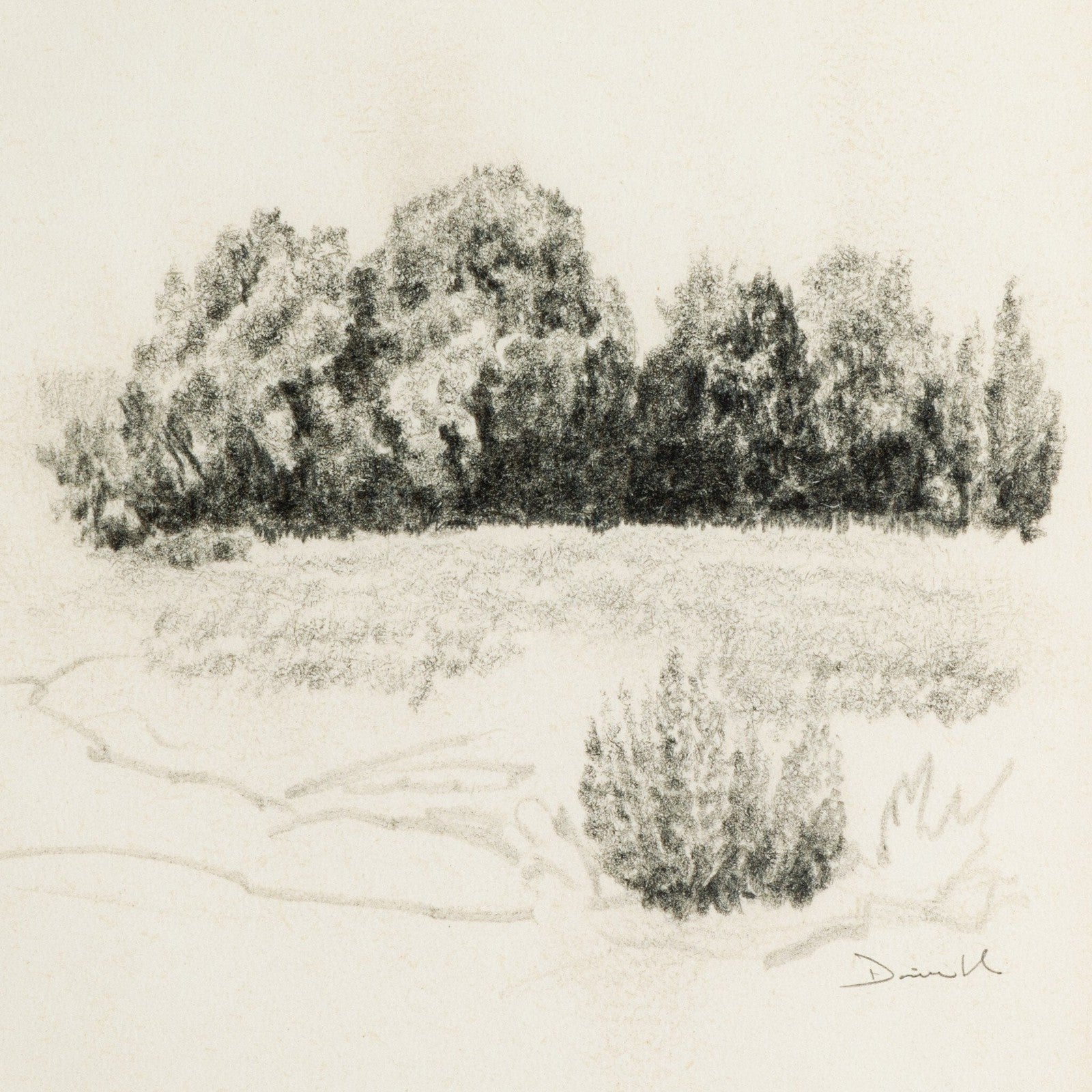 Land Sketch 1 By Dan Hobday