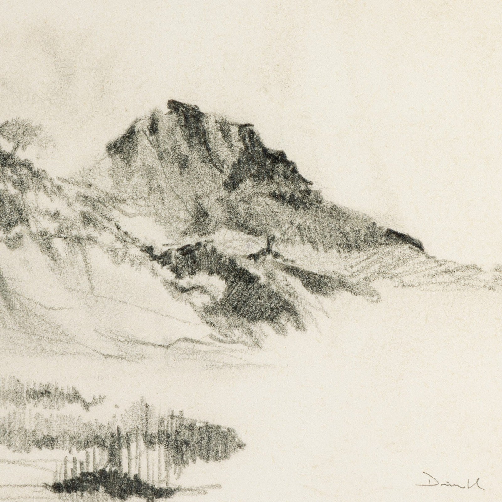 Land Sketch 2 By Dan Hobday