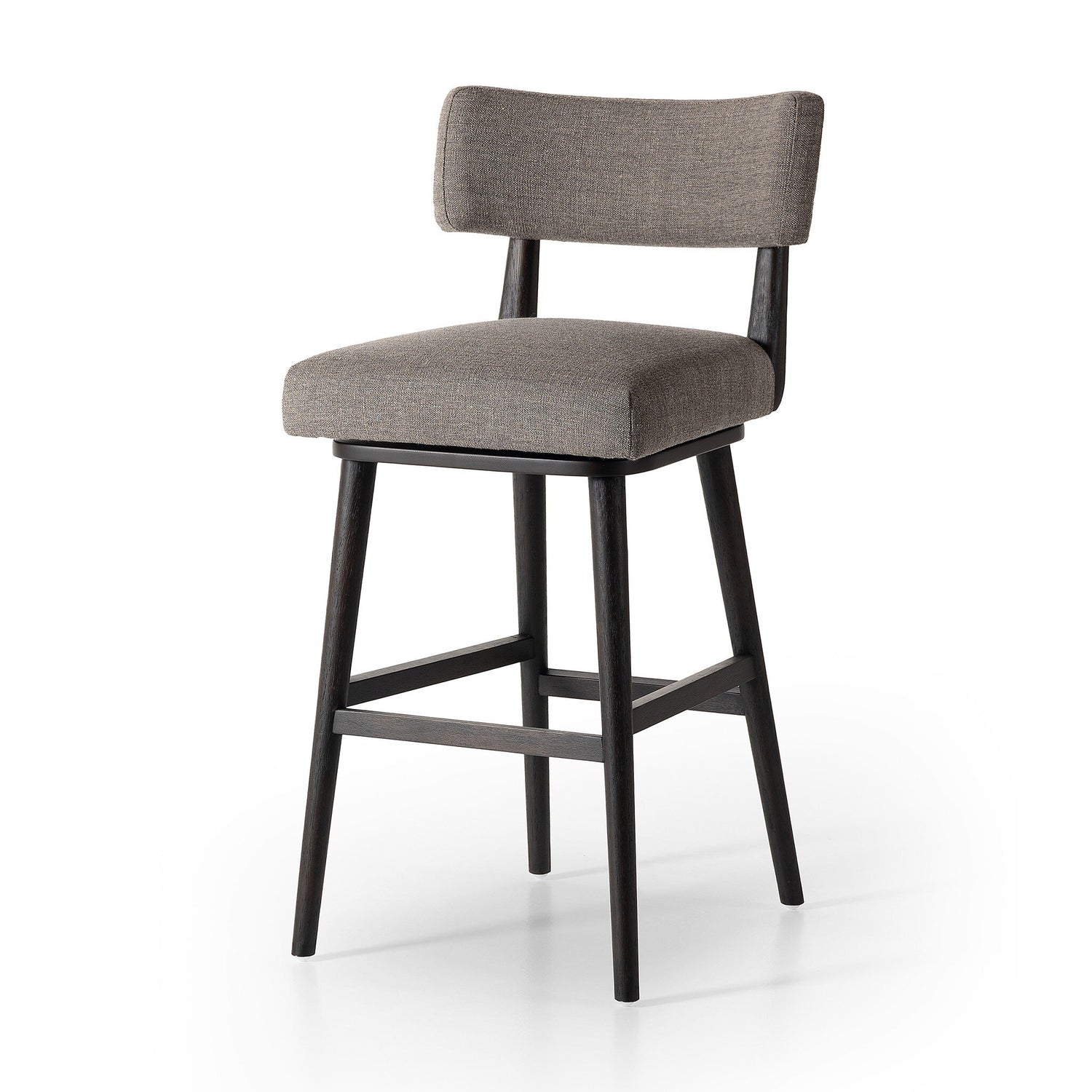Four Hands Cardell Swivel Bar + Counter Stool Alcala Nickel