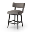Four Hands Cardell Swivel Bar + Counter Stool Alcala Nickel