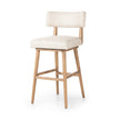 Four Hands Cardell Swivel Bar + Counter Stool Essence Natural