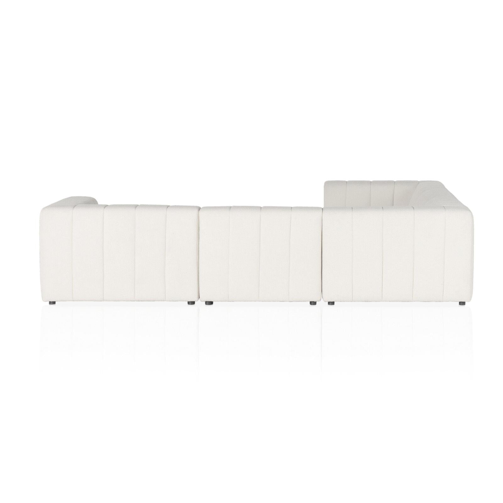 Four Hands Langham Channeled 5-Piece Sectional