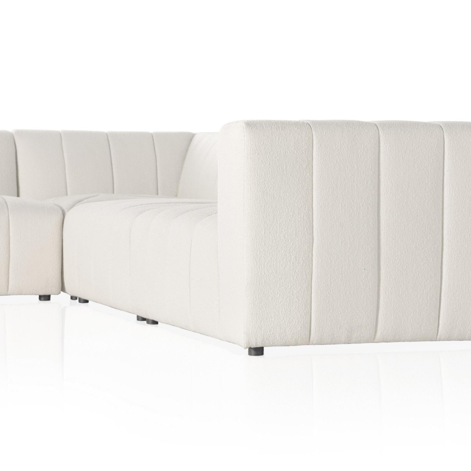 Four Hands Langham Channeled 5-Piece Sectional