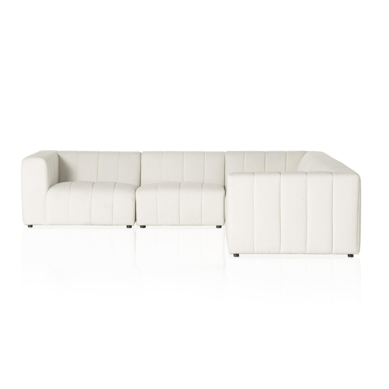 Four Hands Langham Channeled 5-Piece Sectional