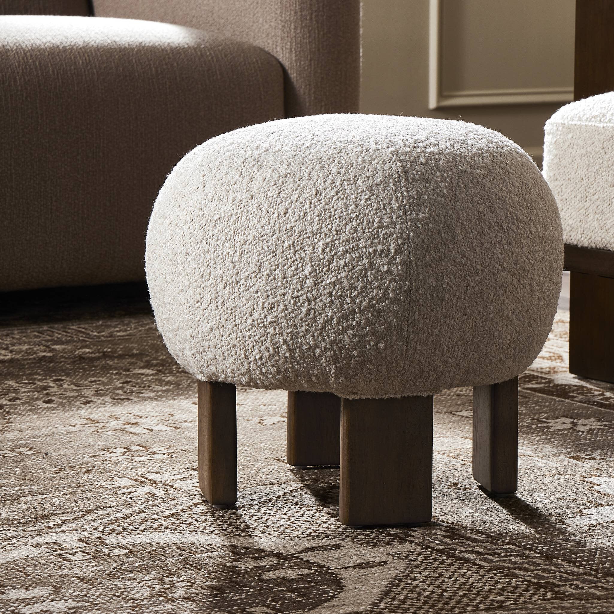Four Hands Alma Ottoman