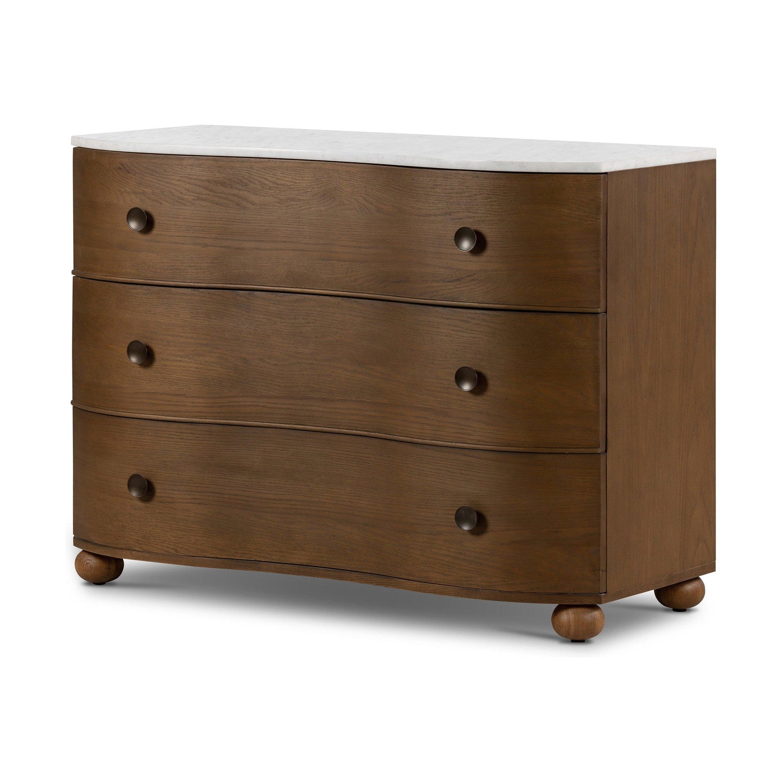 Tiago Marble Chest-Toasted Oak
