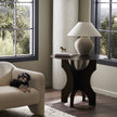 Four Hands Round Side Table In Solid Iron