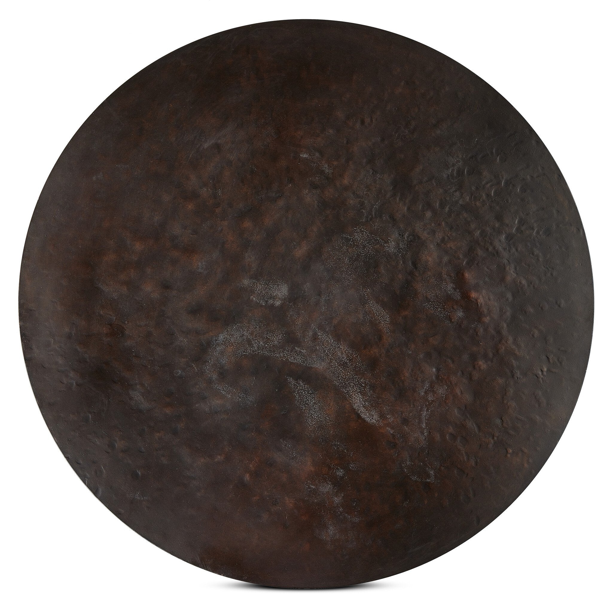 Four Hands Round Side Table In Solid Iron