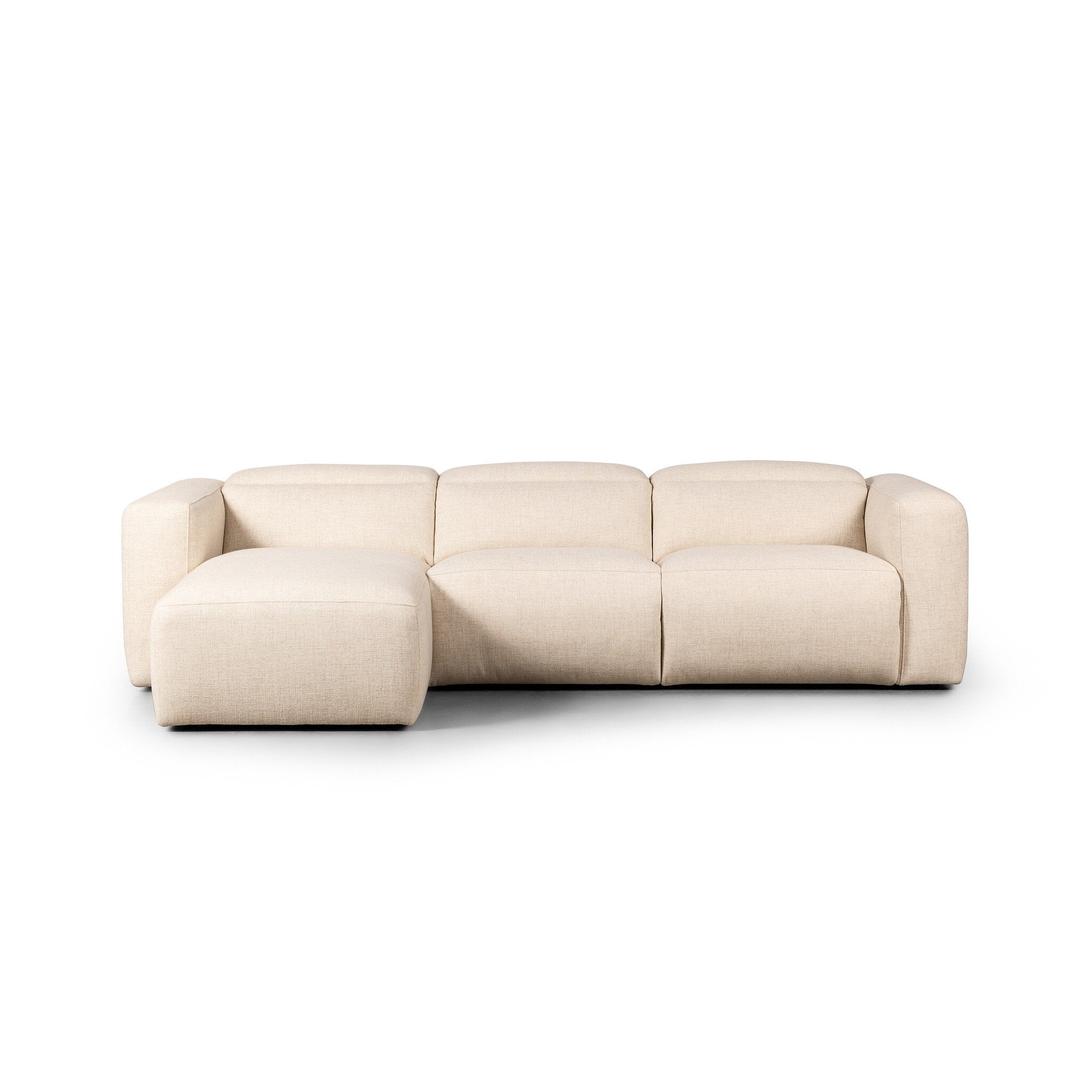 Four Hands Radley Power Recliner 3-Piece Sectional W/ Chaise