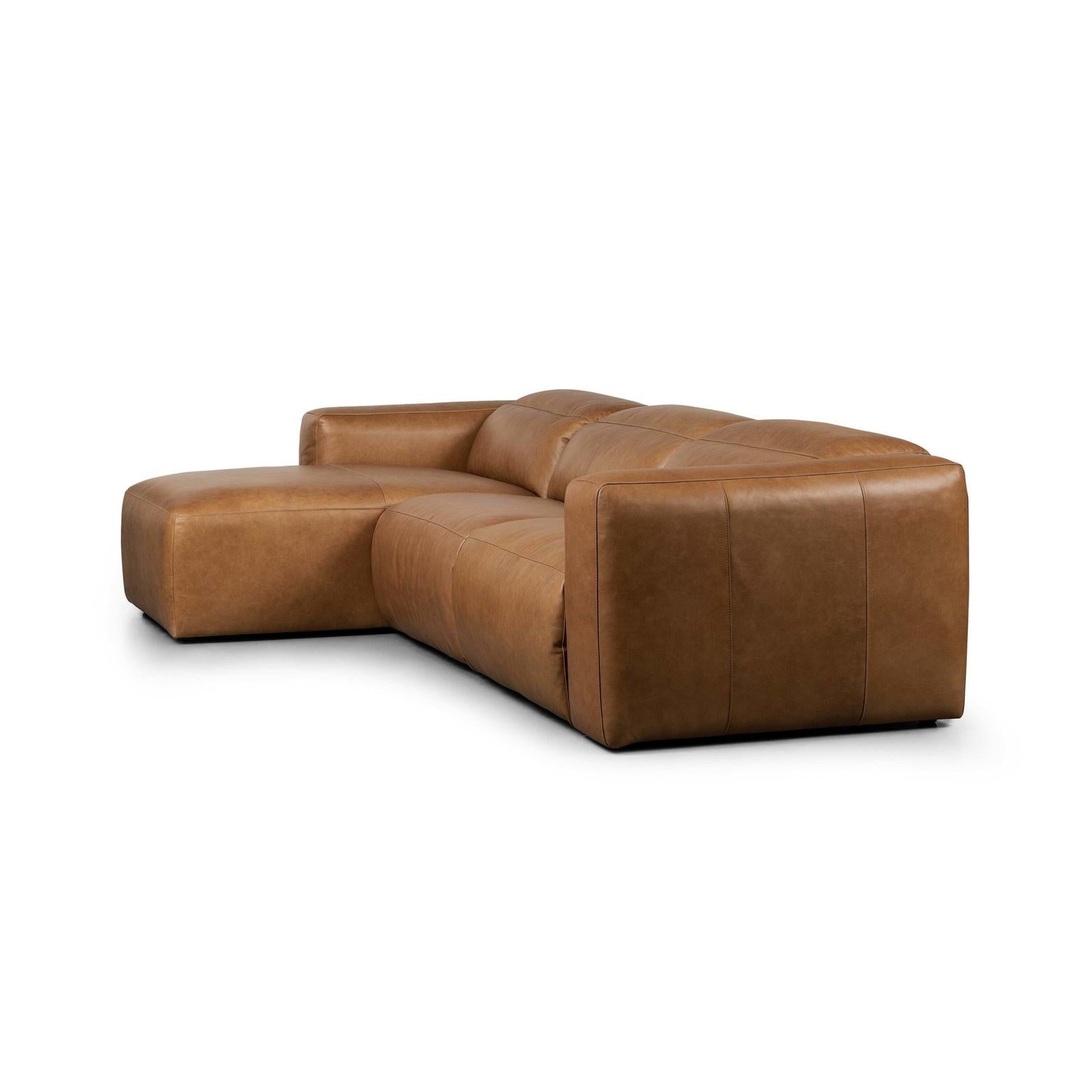 Four Hands Radley Power Recliner 3-Piece Sectional W/ Chaise