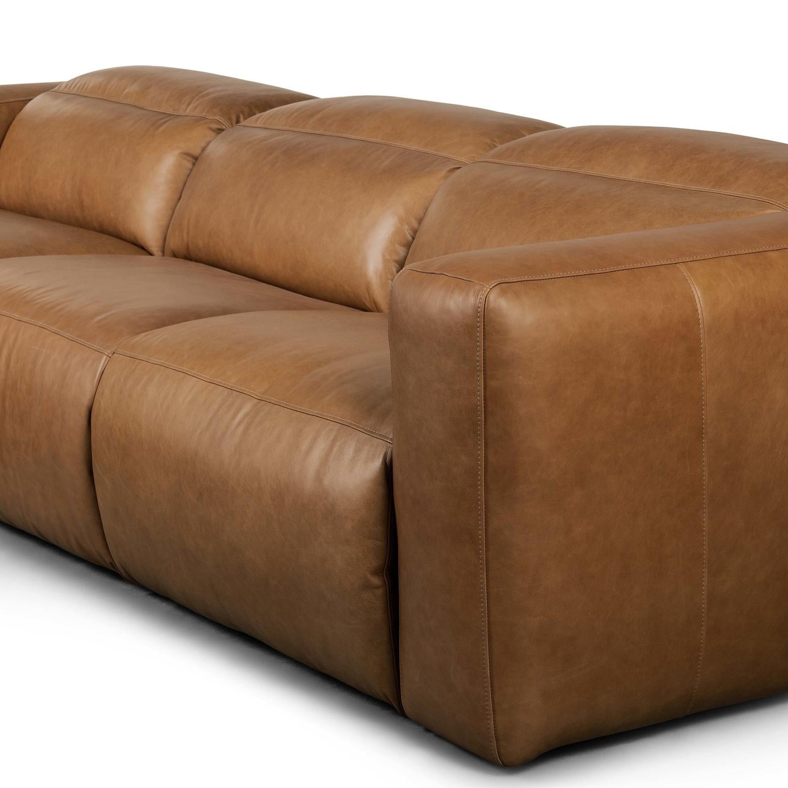 Four Hands Radley Power Recliner 3-Piece Sectional W/ Chaise