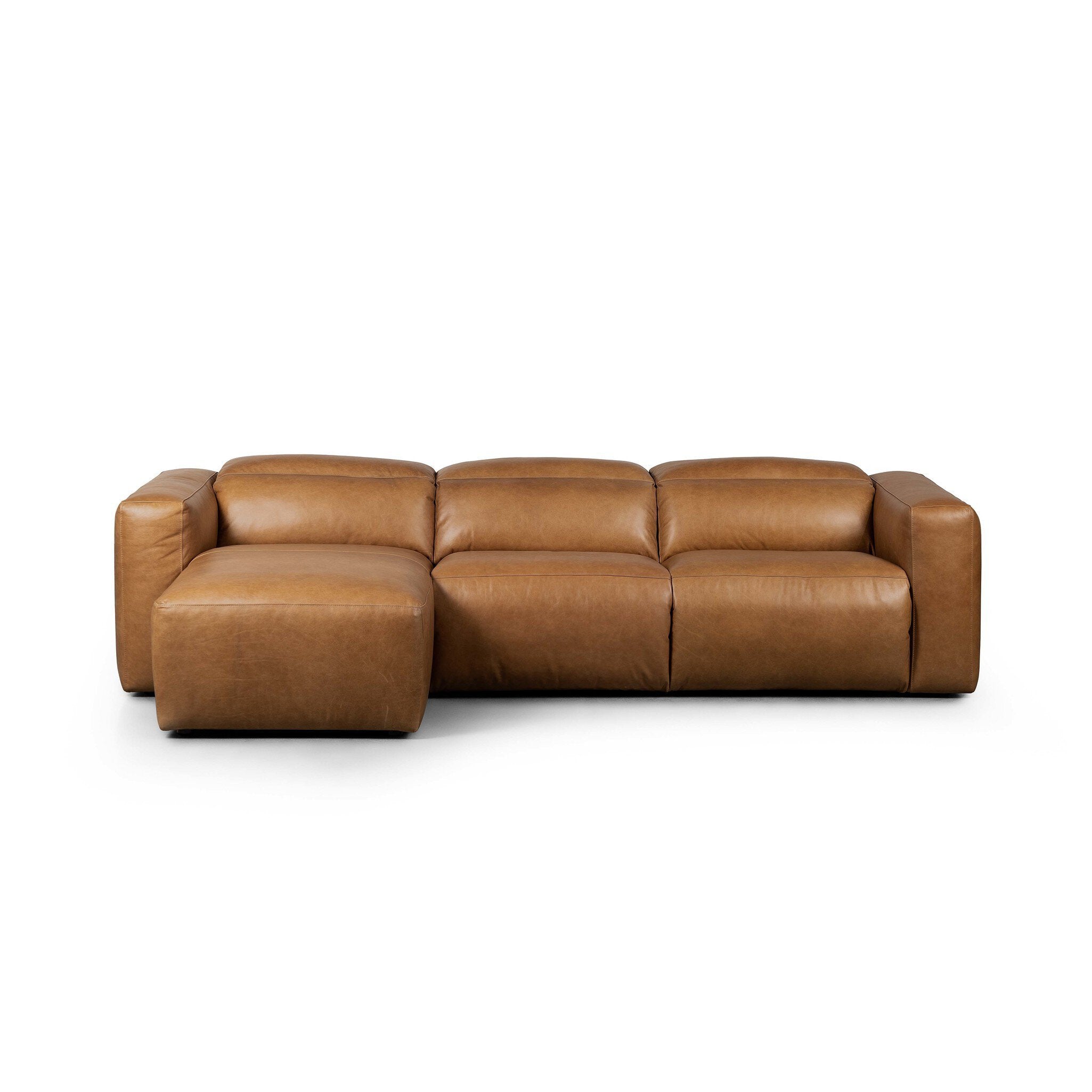 Four Hands Radley Power Recliner 3-Piece Sectional W/ Chaise