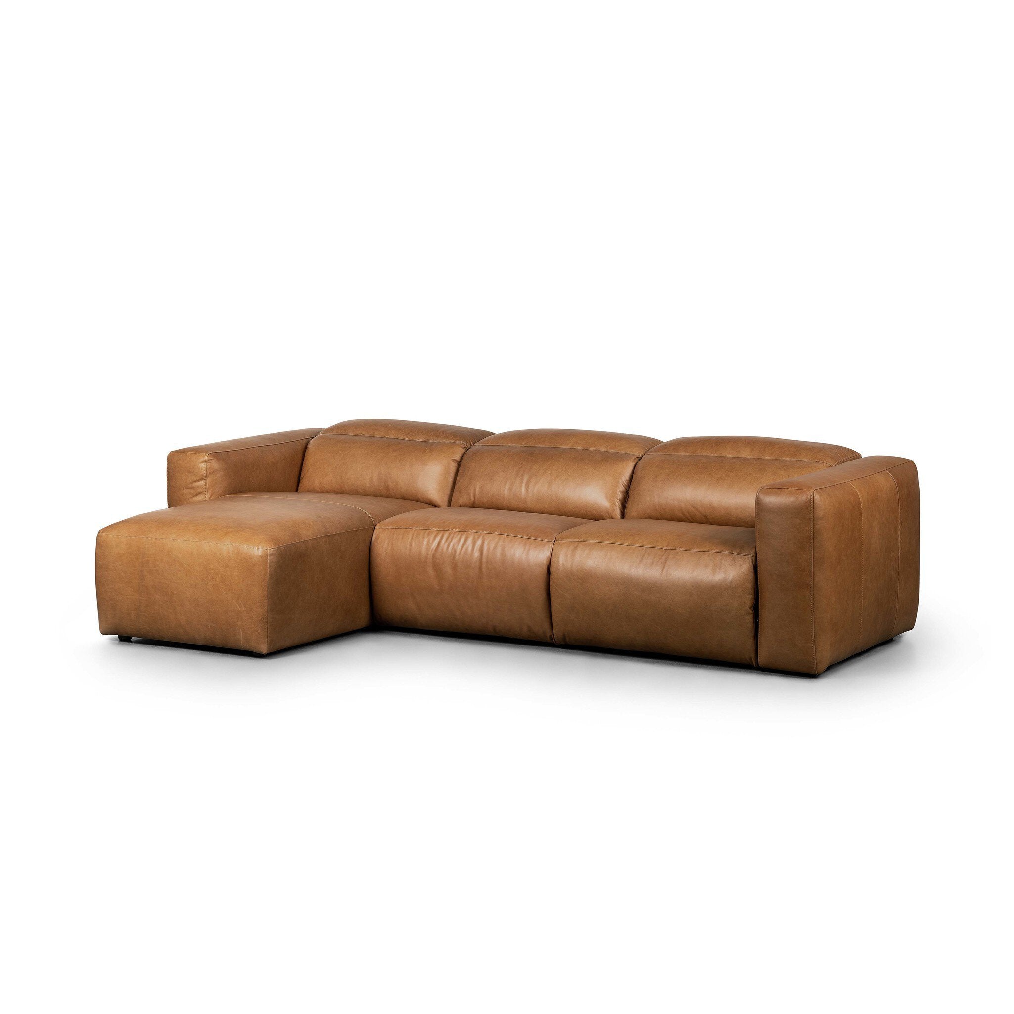 Four Hands Radley Power Recliner 3-Piece Sectional W/ Chaise