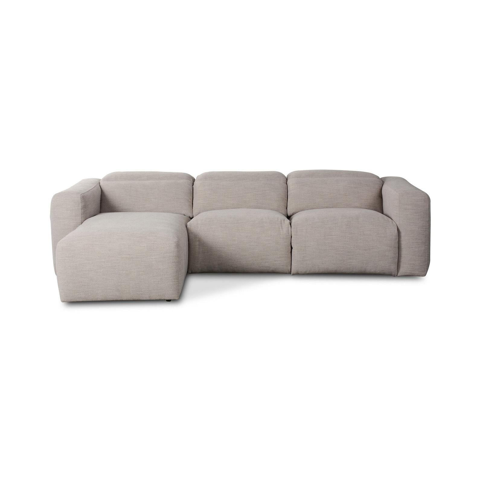 Four Hands Radley Power Recliner 3-Piece Sectional W/ Chaise