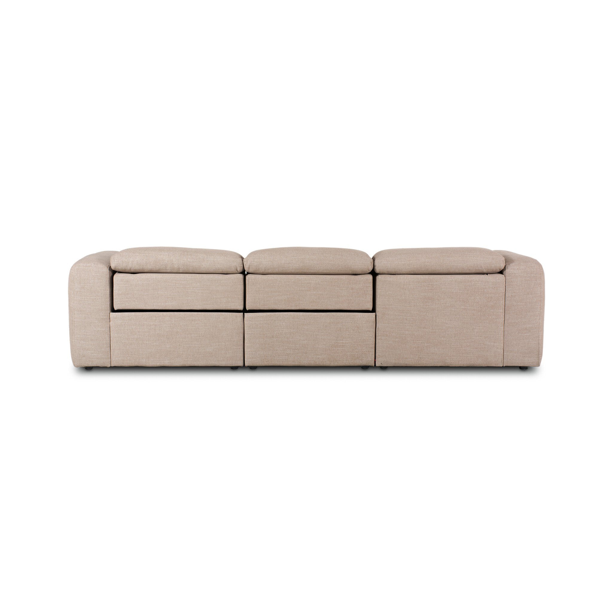 Four Hands Radley Power Recliner 3-Piece Sectional W/ Chaise